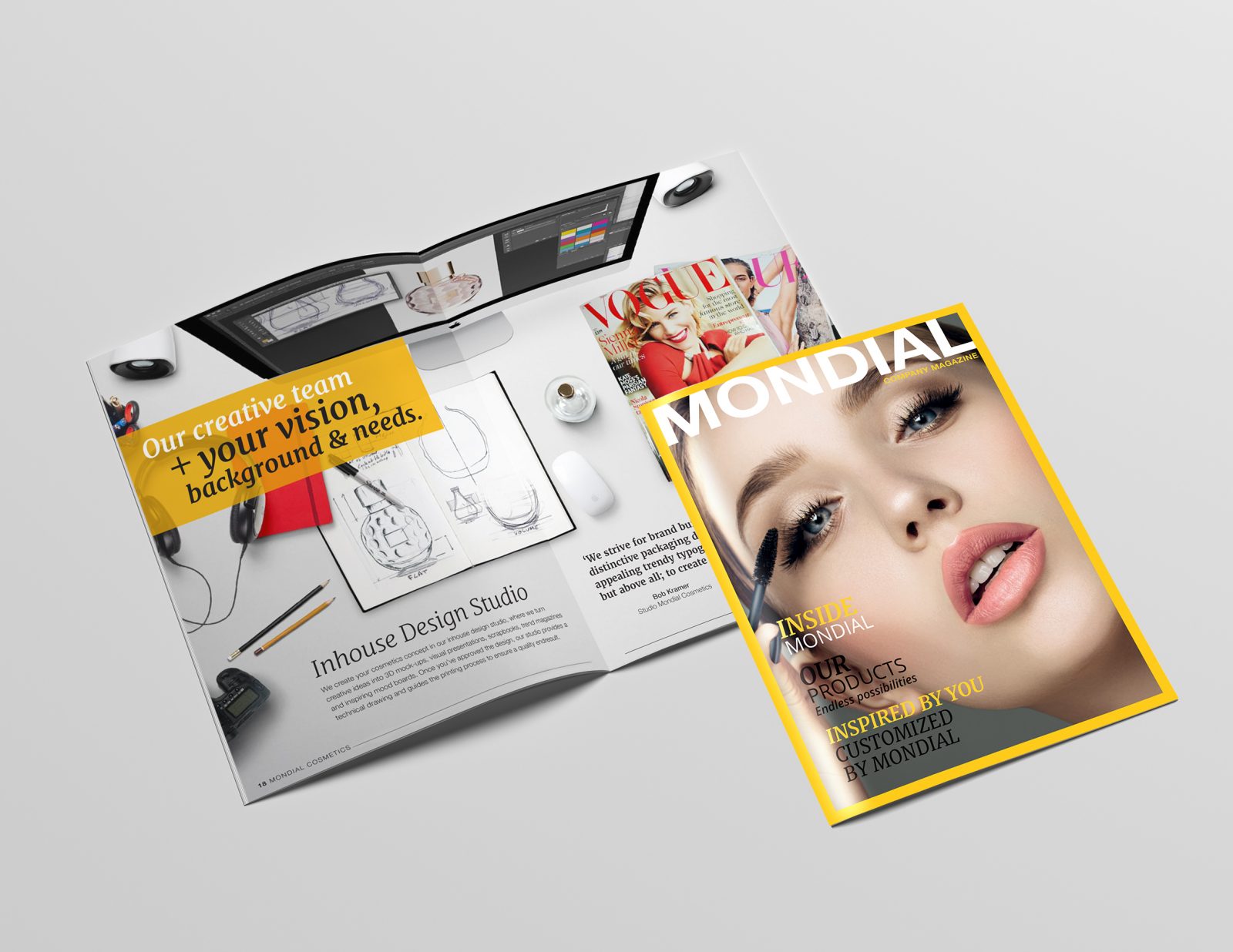 A4 Portrait Catalog / Magazine Mock-Up – Saddle Stitch